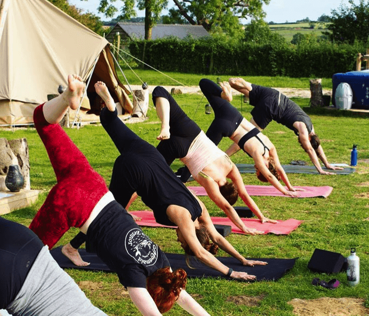 Yoga retreats in the Cotswolds at Campfires & Stars, a glamping site in Oxfordshire
